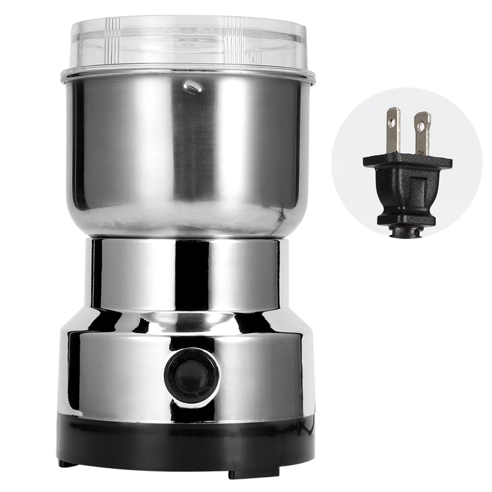 Premium Electric Coffee Grinder - Stainless Steel Blade for Coffee Beans, Nuts, Spices & Herbs | Fast & Quiet Grinding | Perfect for Home Kitchens, Cafes & Camping (US Stock)