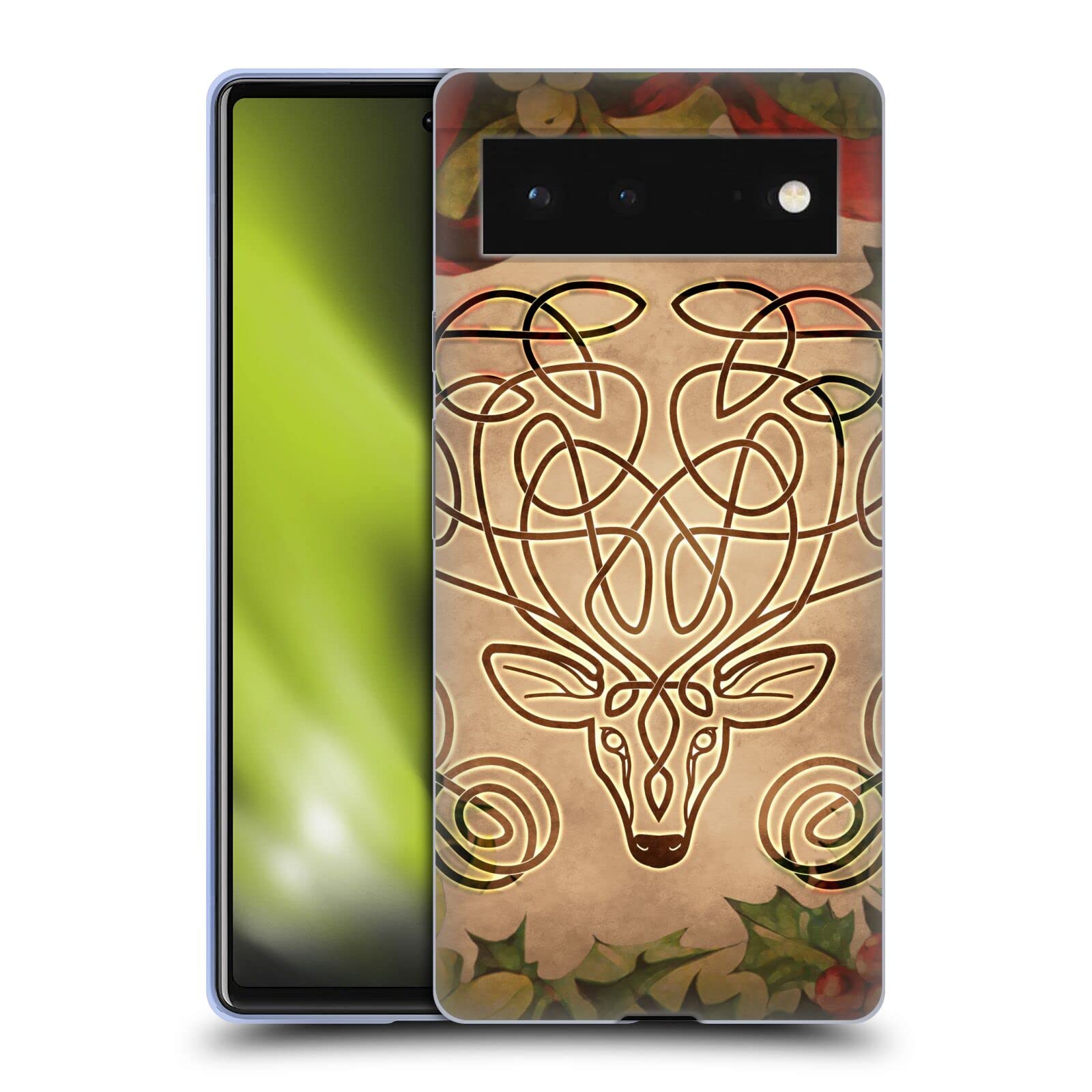 Brigid Ashwood Stag Celtic Case for Google Pixel 6 - Protective Soft Gel Cover for Daily Use