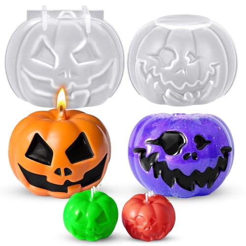 2PCS Pumpkin Candle Molds