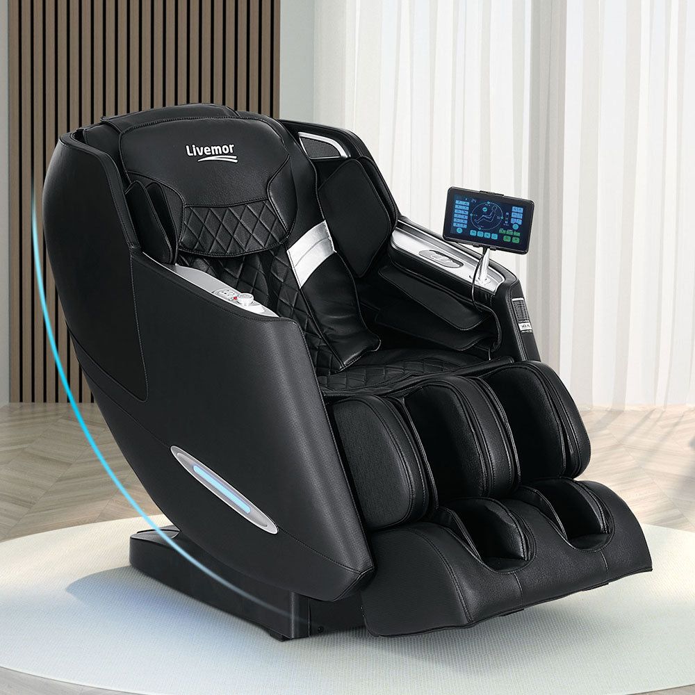 Livemor Electric Massage Chair Recliner with Full Body Shiatsu Massage for Home Use - Perfect for Relaxation, Pain Relief, and Stress Relief in Living Room or Bedroom