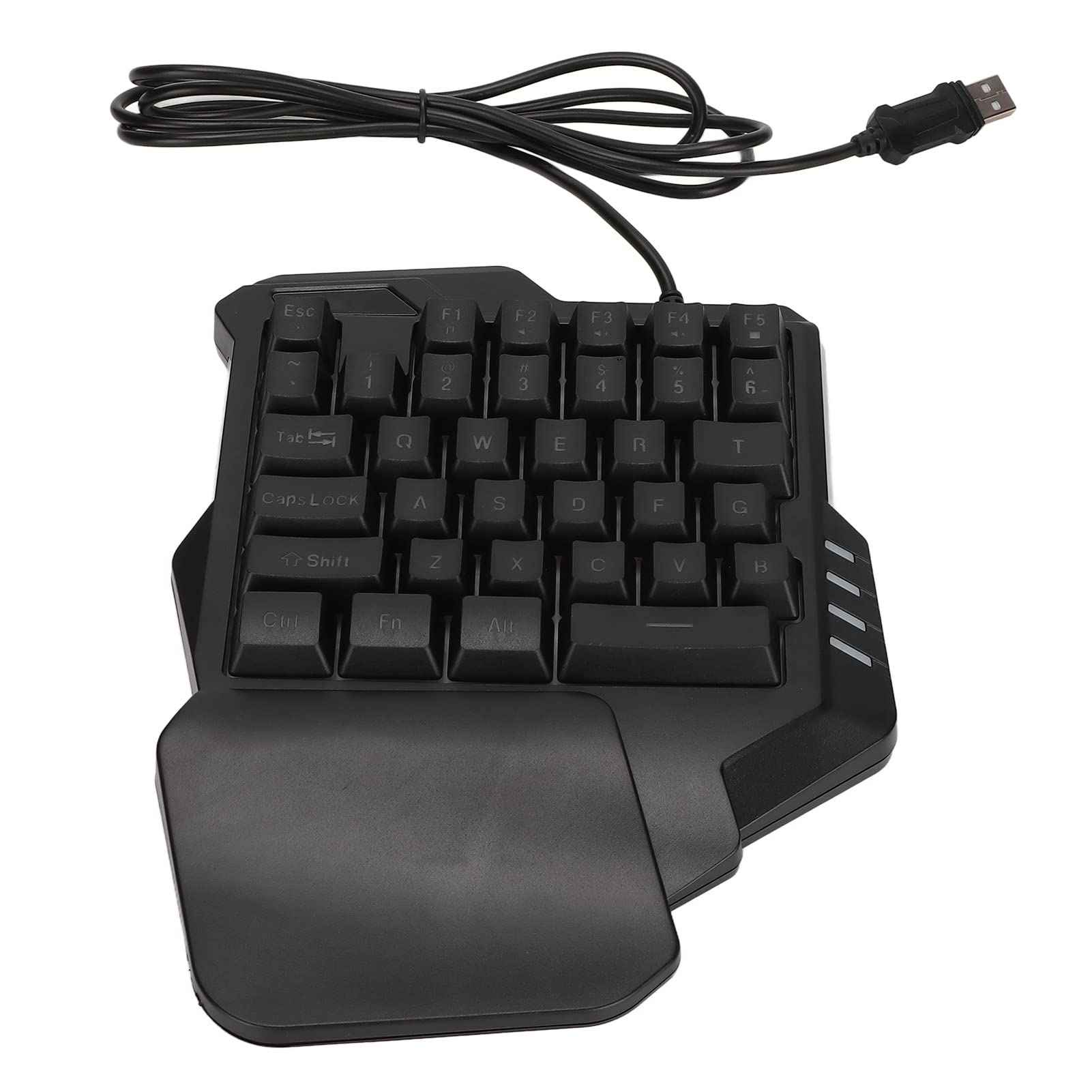 One-Handed Mechanical Gaming Keyboard - 35 Keys LED Backlit Portable Mini Keypad | Ergonomic Game Controller for PC (Windows 2000/XP) | Perfect for MMO, MOBA & FPS Gaming | Compact Design for Travel & Small Spaces