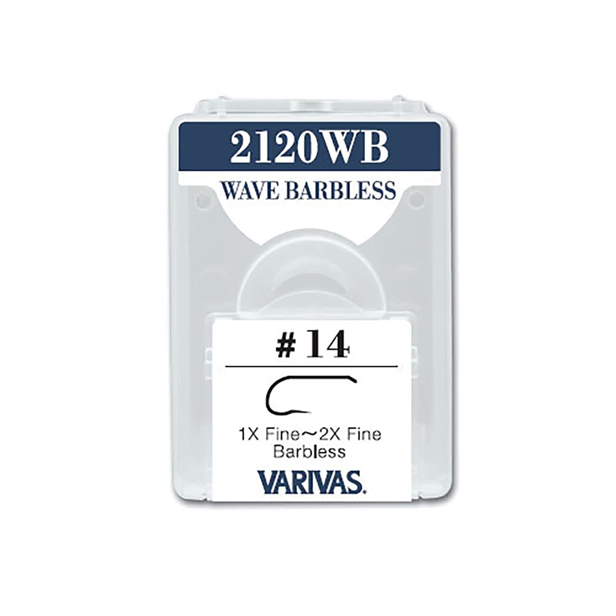 Varivas 2120WB Wave Barbless Fly Tying Hook - Premium Fishing Hooks for Fly Tying, Trout & Salmon Fishing - Ideal for Freshwater & Saltwater Fly Fishing Adventures