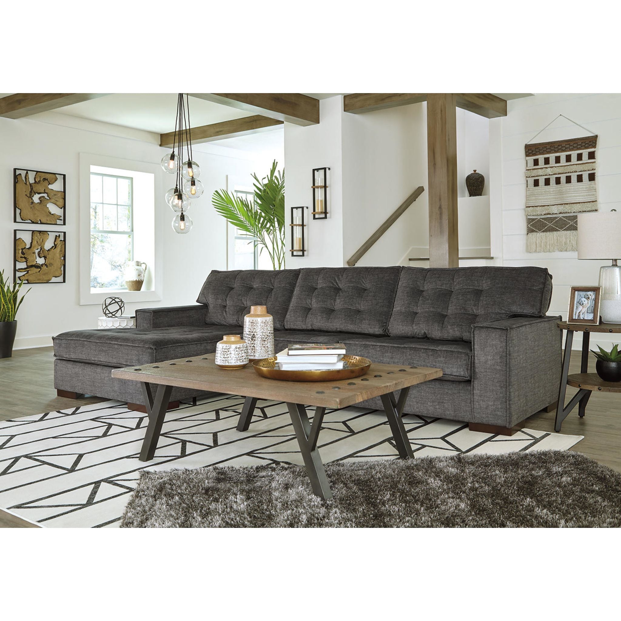 Coulee Point Exclusive 2-Piece Sectional Sofa Set - Modern L-Shaped Couch for Living Room, Lounge & Family Room Comfort