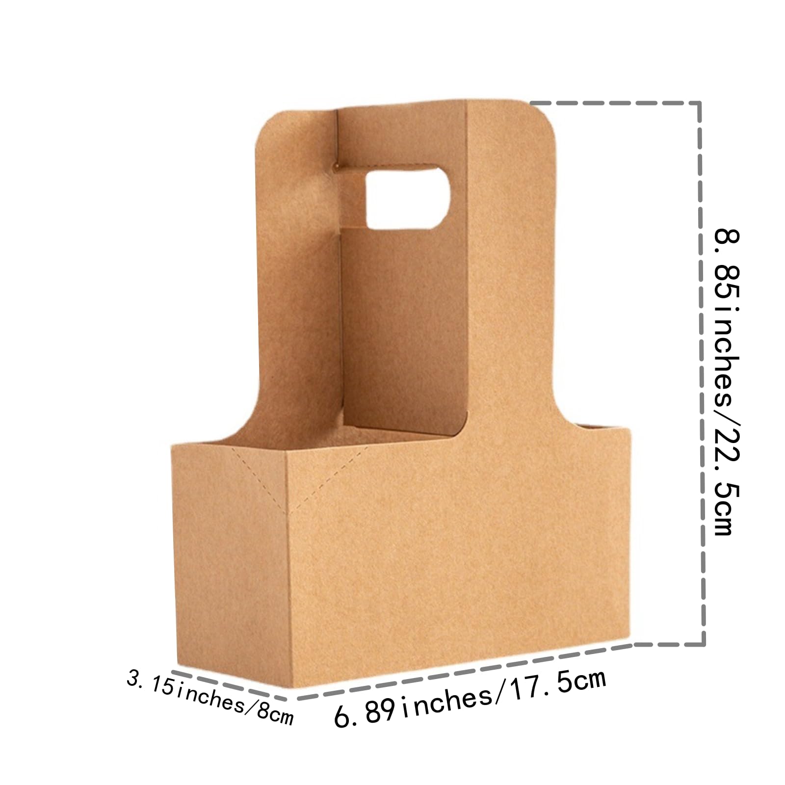 Enorteen 25 Pcs Kraft Paper Flower Gift Bags with Handles - Eco-Friendly Bouquet & Coffee Carrier Bags for Thanksgiving, Birthday, Wedding Party Favors | Perfect for Floral Arrangements, Gift Wrapping & Event Decorations
