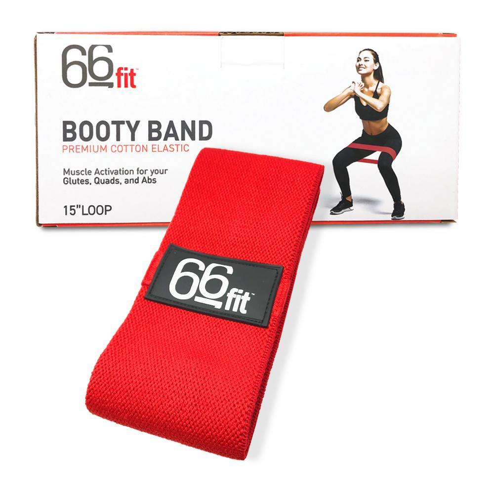 66Fit Booty Band Loop - Premium Resistance Bands for Glutes & Leg Workouts - Home Gym, Yoga, Pilates & Fitness Training Accessories