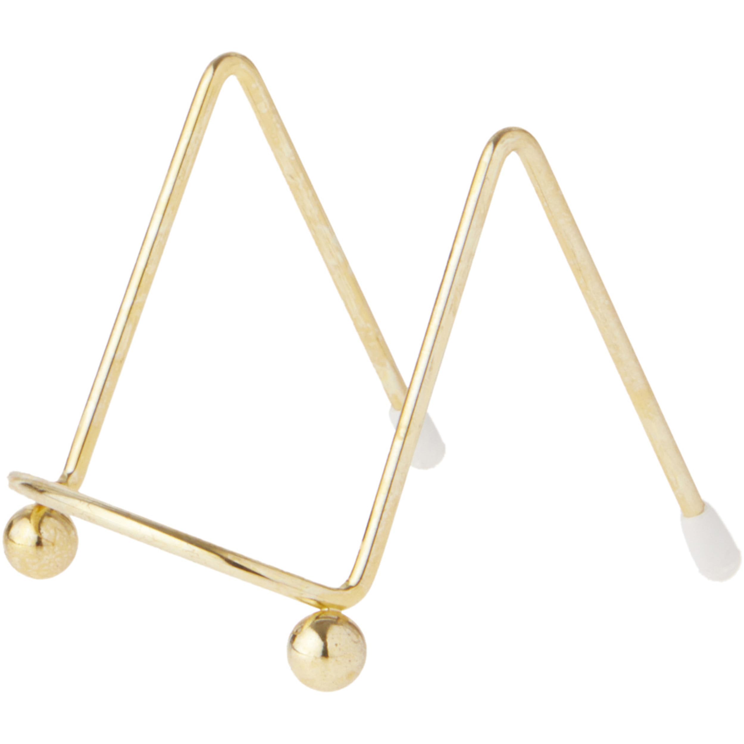 Bard's Mini Brass Wire Easel for Small Frames & Photos - 2