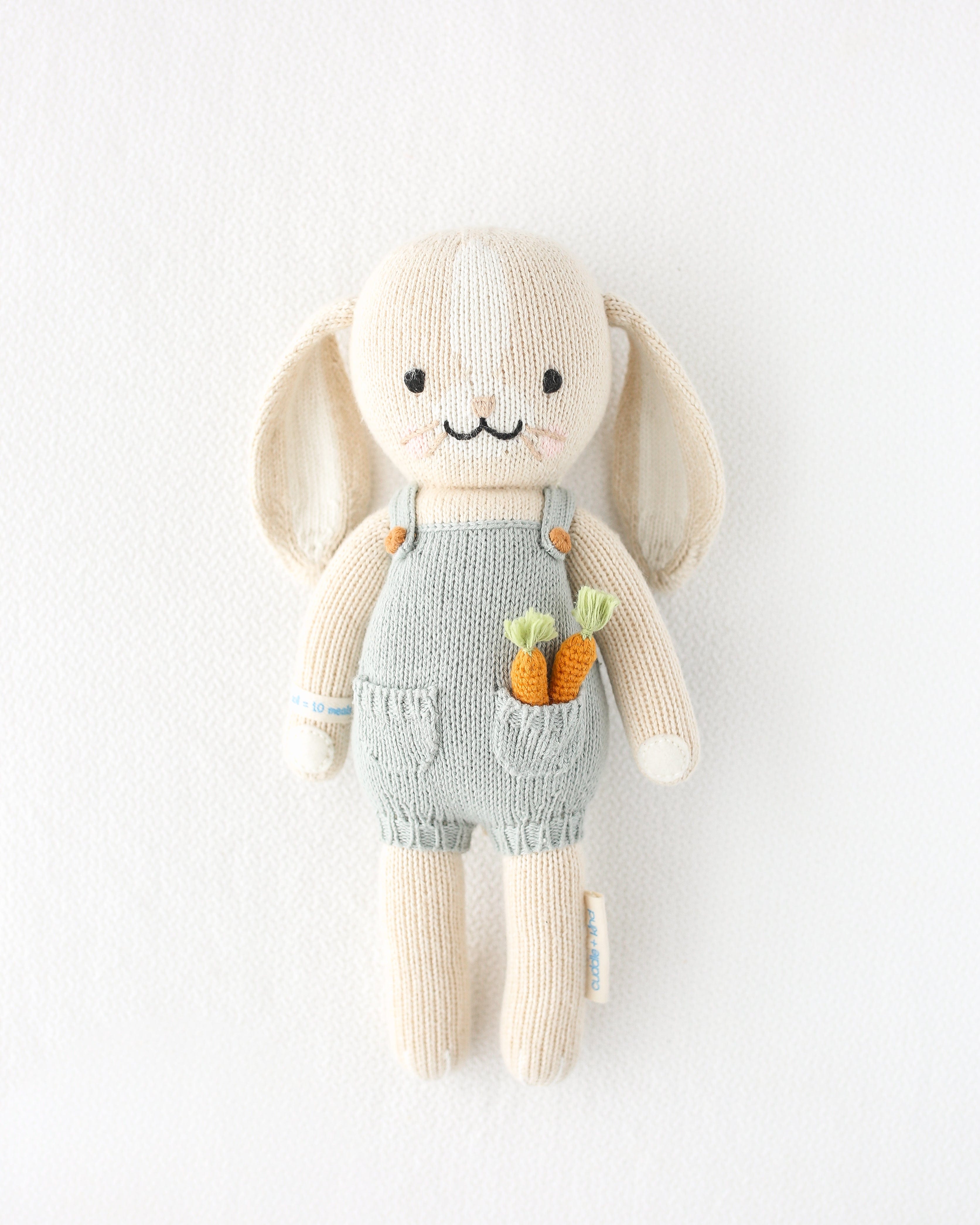 Cuddle+Kind Henry the Bunny Plush Toy - Soft & Huggable Stuffed Animal for Kids & Babies | Perfect for Cuddling, Gifts, and Nursery Decor