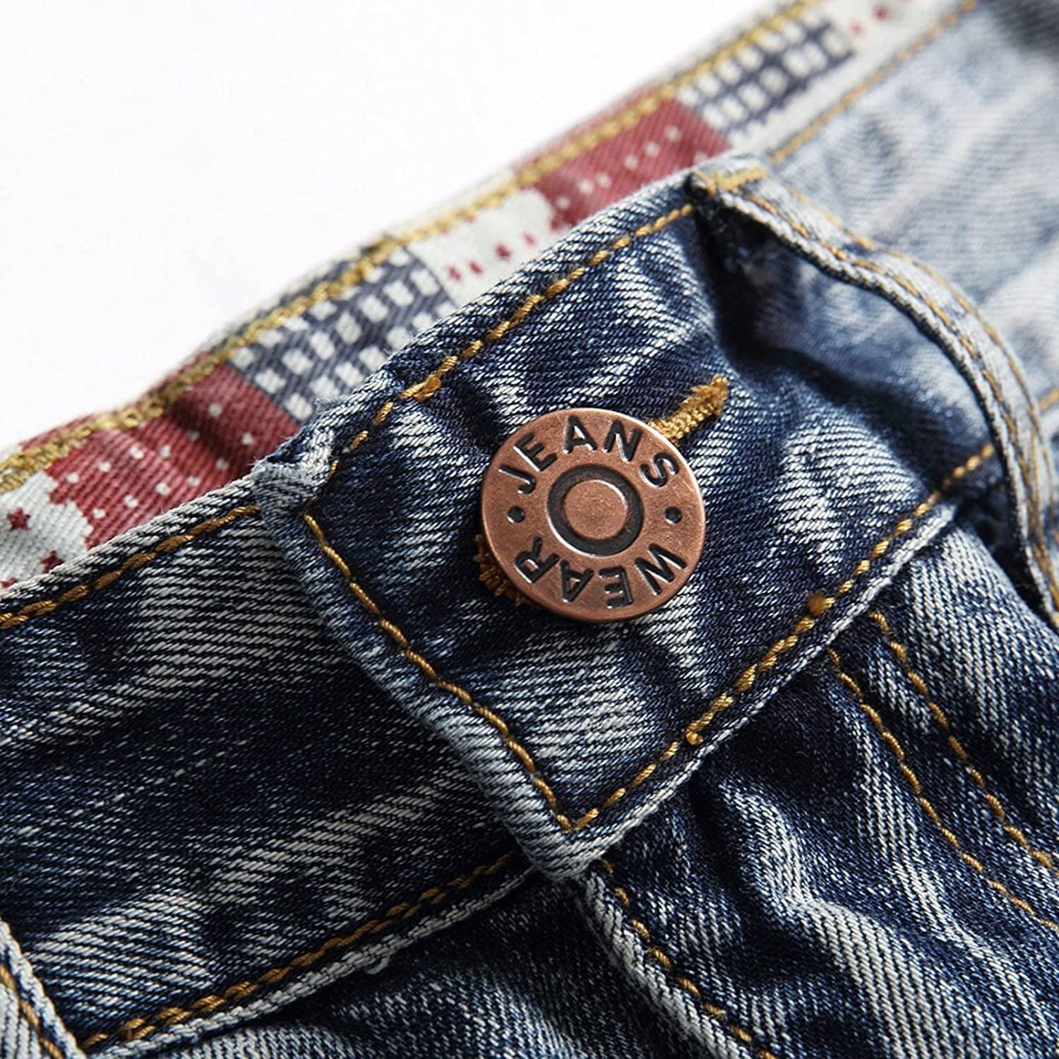 Men's Hip Hop Jeans - Slim Fit Denim Pants for Men | Straight Leg Casual Jeans | Streetwear Fashion for Everyday Wear & Urban Style