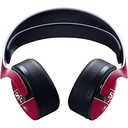 Officially Licensed NFL San Francisco 49ers Zone Block Gaming Skin Decal for PS5 Pulse 3D Wireless Headset - Protective Vinyl Cover for Gamers & Football Fans