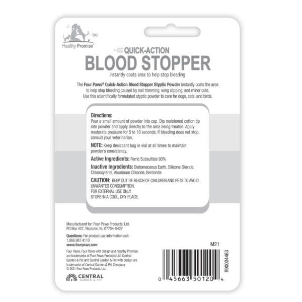 Healthy Promise Quick Action Blood Stopper Powder - First Aid Wound Care for Cuts, Scrapes & Emergencies | Fast-Clotting Hemostatic Powder for Home, Outdoor & Medical Use