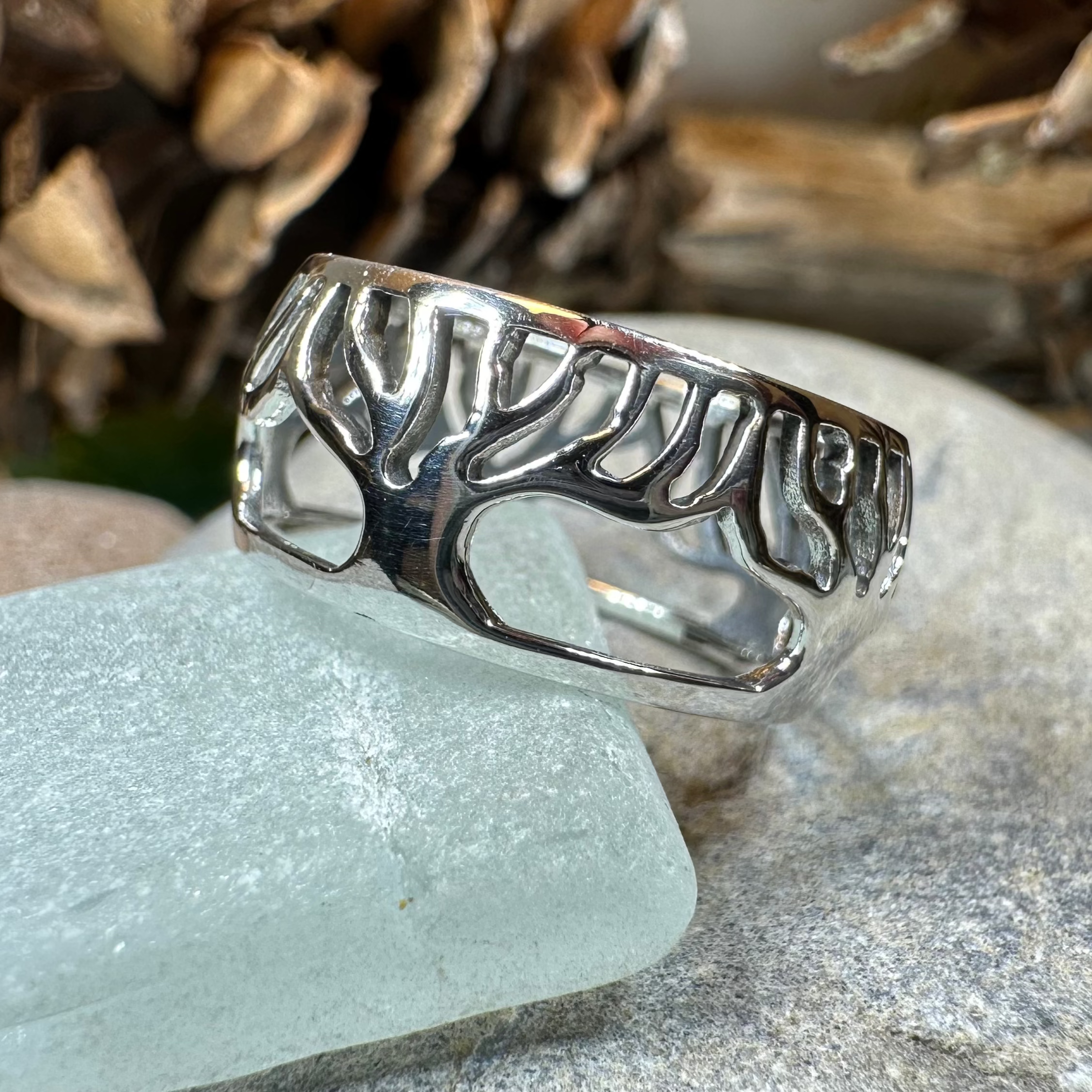 Freya Tree of Life Sterling Silver Ring for Women - Elegant Nature Inspired Jewelry Gift for Birthday, Anniversary & Spiritual Occasions