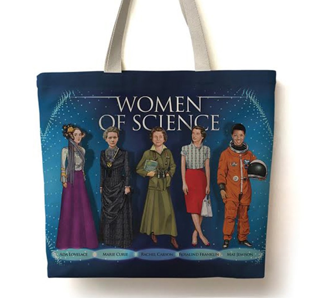 Premium Famous Scientist Tote Bag - Durable & Stylish Eco-Friendly Canvas Shopper for School, Work, or Groceries - Perfect Gift for Science Lovers & Teachers