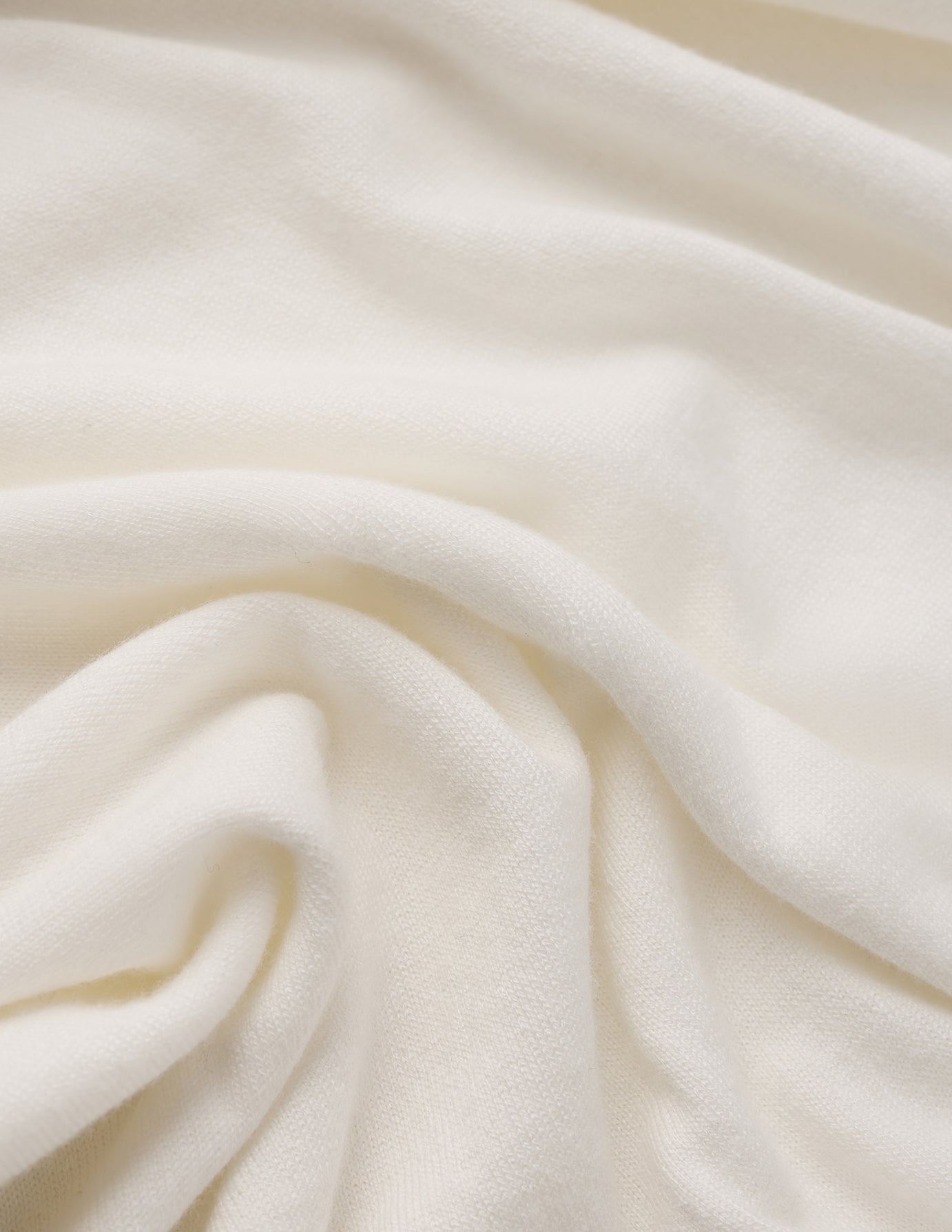 Premium Fine Knit T-Shirt for Women - Soft Breathable Cotton Blend - Off White - Perfect for Casual Wear, Layering & Everyday Comfort