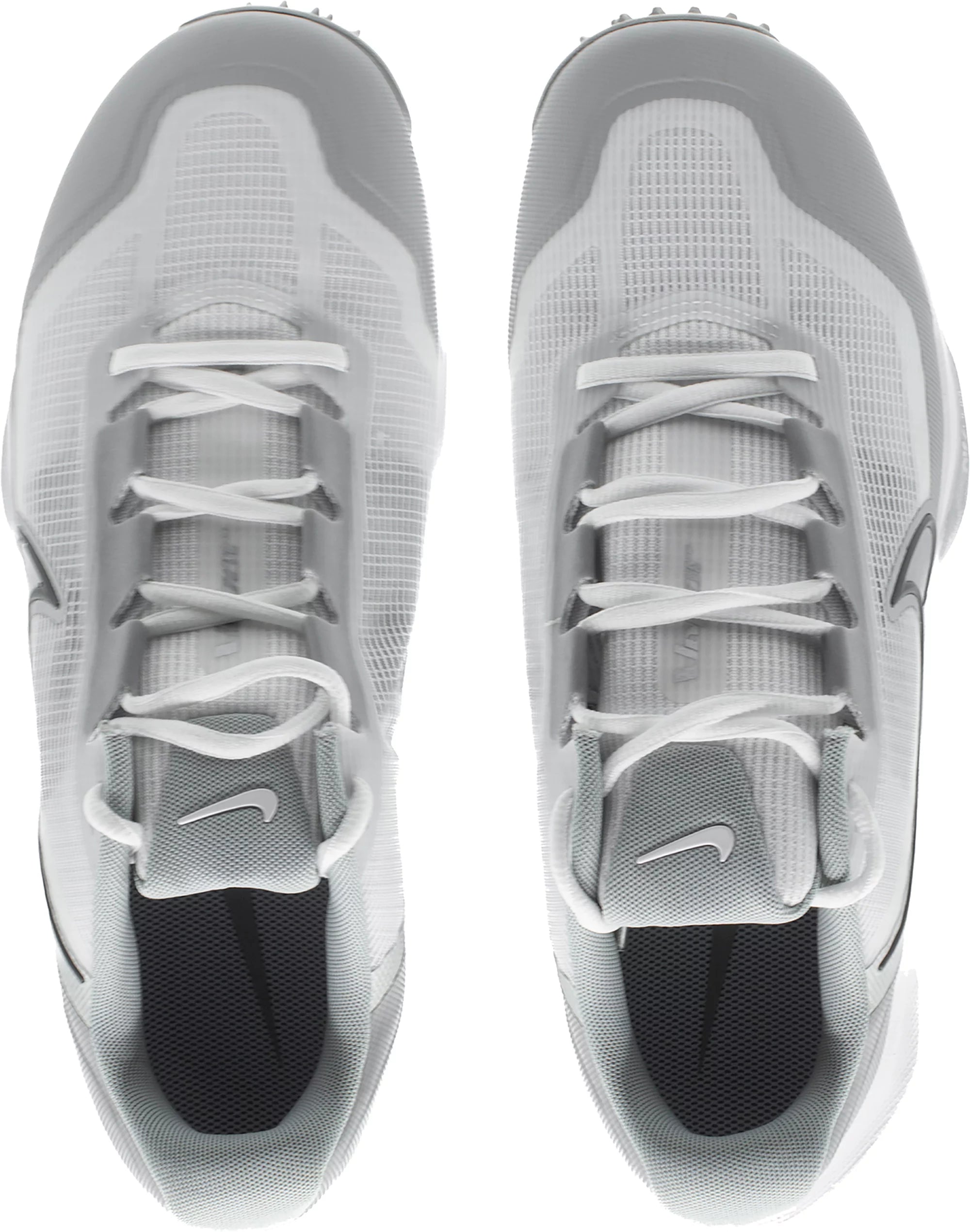 Nike React Vapor Drive 2 Cricket Shoes - Silver/White Rubber Spikes for Enhanced Grip & Performance | Perfect for Professional Cricket Matches & Training Sessions
