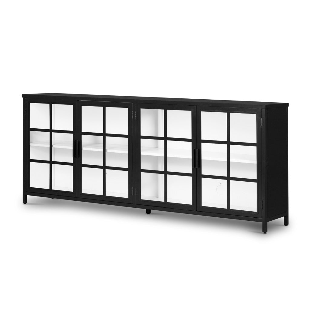 Lexington Sideboard in Black - Modern Buffet Cabinet for Dining Room & Living Room Storage
