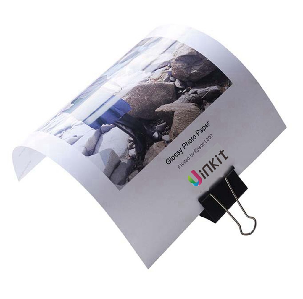 Premium Glossy Sticker Photo Paper & Double Sided Photo Paper Bundle - 100 Sheets Each (8.5x11 Inches, 6.5 Mil, 130-140 GSM) for Inkjet Printers - Perfect for DIY Stickers, Scrapbooking, Photo Albums & Craft Projects