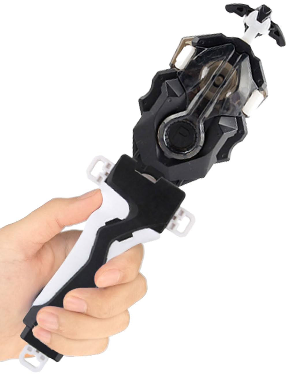 Beyblade Burst B-184 Left & Right Spin Launcher with Grip - Compatible with All Beyblade Burst Series (Black) | Perfect for Competitive Battles & Collection Display