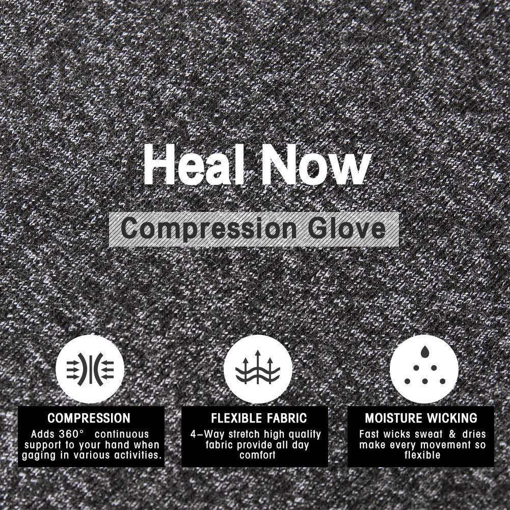 Breathable Fingerless Compression Gloves for Women & Men - Moisture-Wicking Arthritis Support Gloves for Joint Pain Relief - Ideal for Typing, Gaming & Daily Activities