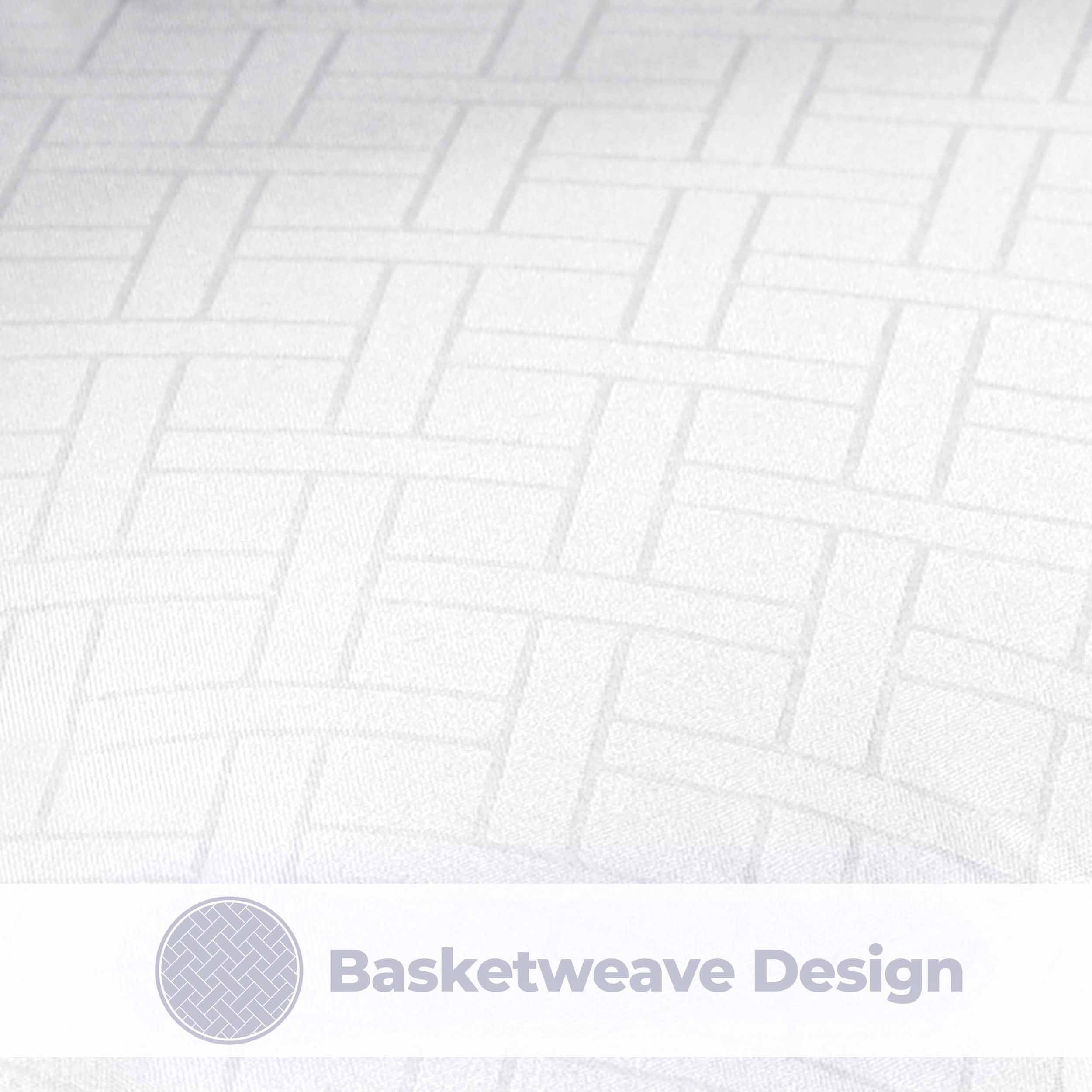 Luxury Basketweave Plush Down Alternative Comforter - Hypoallergenic & Breathable All-Season Bedding for Master Bedroom, Guest Room & Dorm