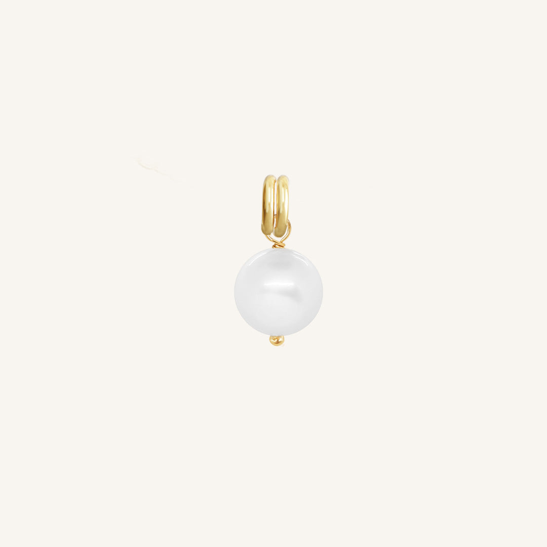 Ivory Pearl Charm Stone of Potential - Elegant Jewelry for Spiritual Healing & Meditation - Perfect for Gifts, Energy Balancing & Mindfulness Practices