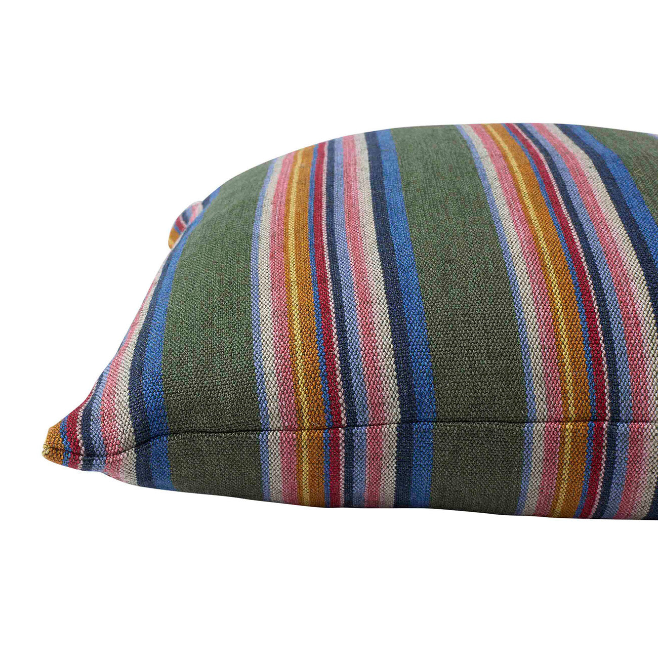 Odisha Loom Olive Green Cushion Cover - Handwoven Cotton Pillow Case for Sofa, Bed & Home Decor