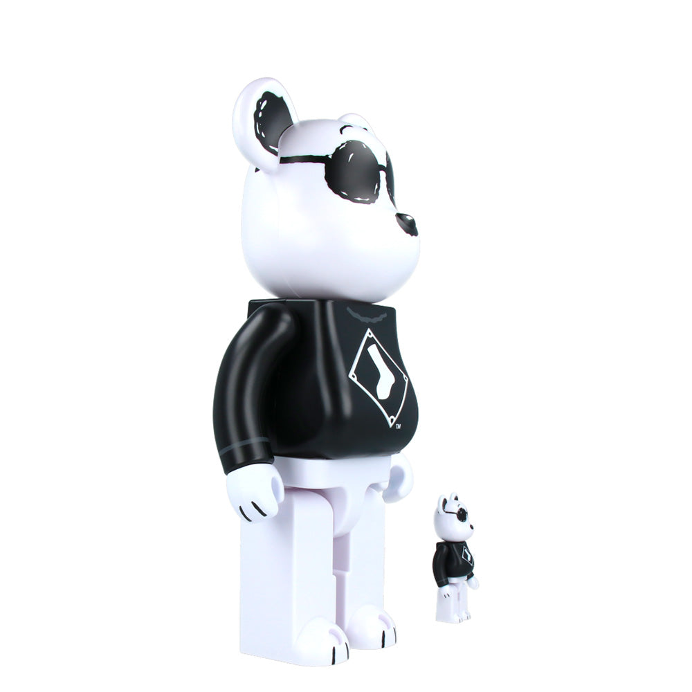 400% + 100% MLB x Bearbrick Snoopy (White Sox) Collectible Vinyl Figure - Perfect for Baseball Fans, Toy Collectors & Home Decor