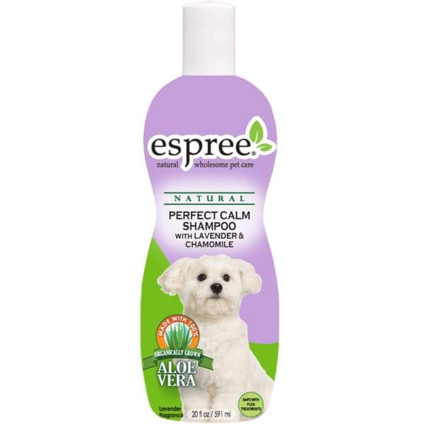 Espree Perfect Calm Lavender & Chamomile Shampoo for Dogs - 20oz Soothing Formula for Itchy Skin & Anxiety Relief - Ideal for Bath Time & Grooming Sessions