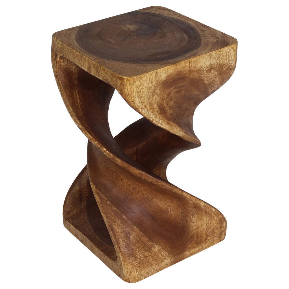 Haussmann Wood Double Twist Stool Table - 12