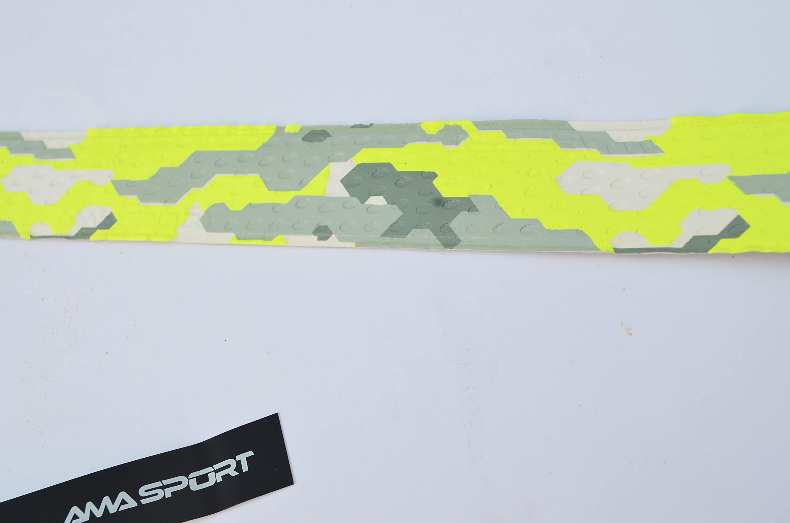 AMA Sport Grip & Rip 1.10mm Cushioned Baseball Bat Grip Tape - Neon Yellow/Gray Camo for Softball & Baseball Players | Improves Bat Control & Comfort