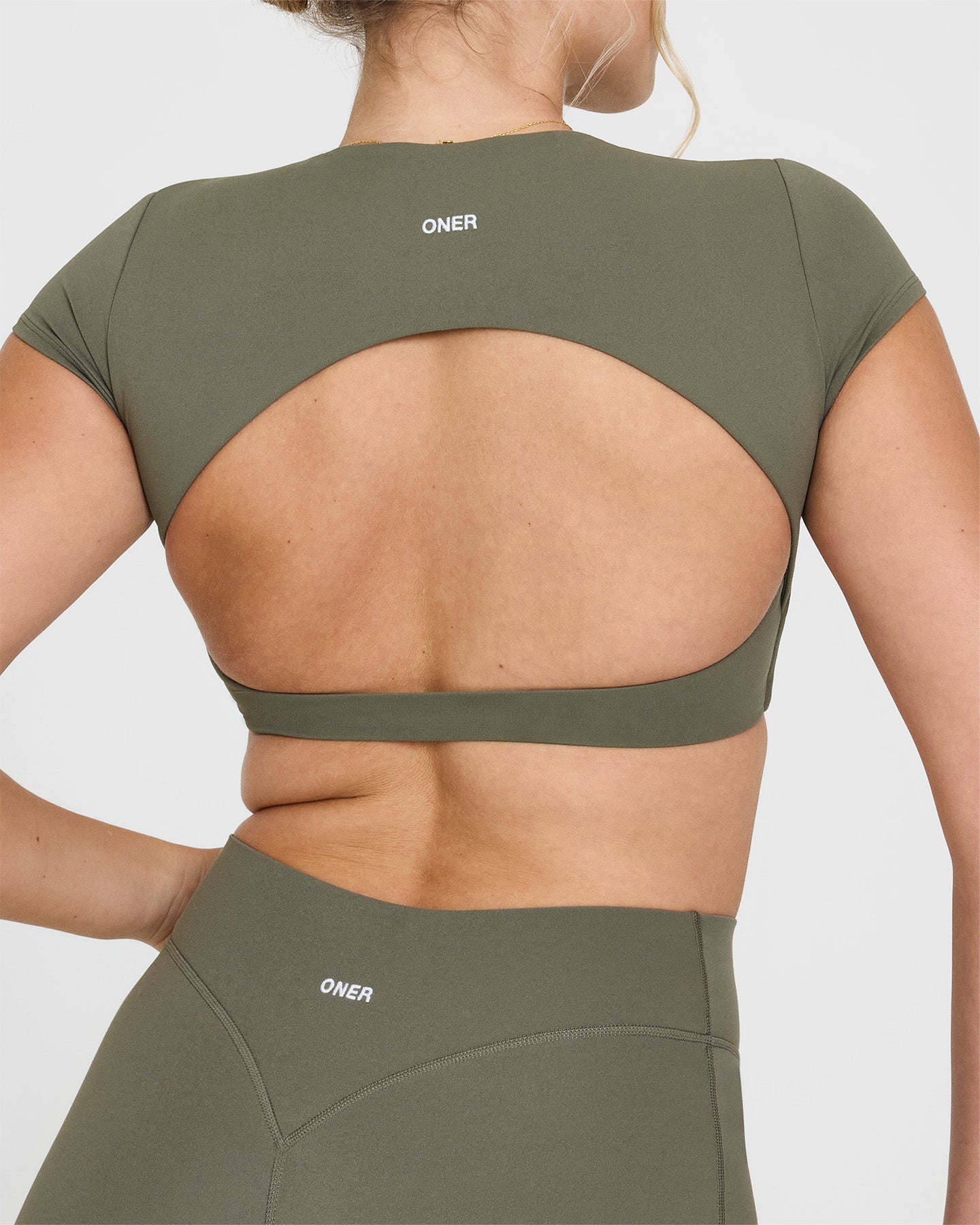 SoftMotion™ Short Sleeve Crop Top Women's Fashion - Alpine Green Yoga Shirt | Breathable Workout Top for Yoga, Gym & Casual Wear