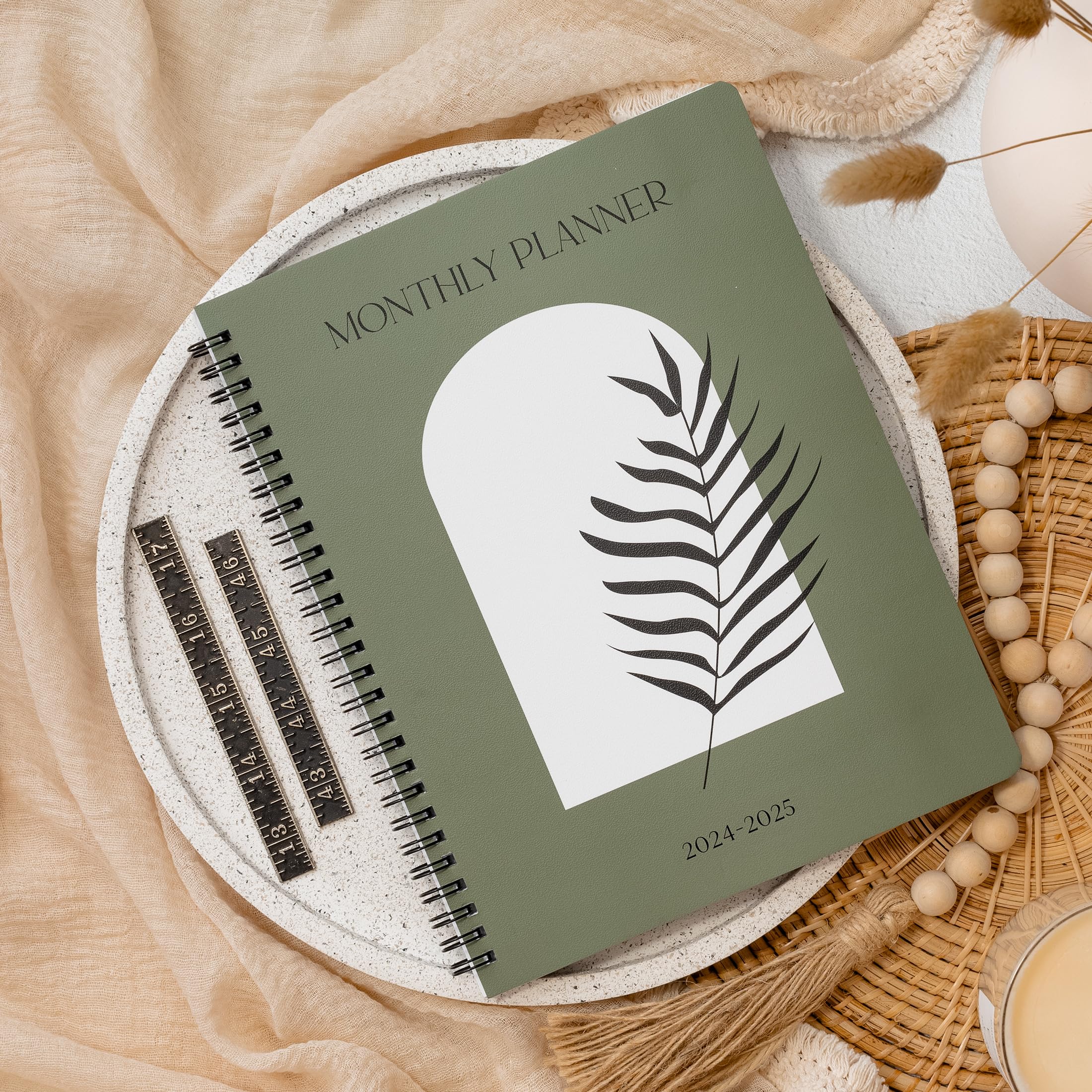 2025 Monthly Planner & Calendar Book - Elegant Arched To-Do List Notebook for Task Organization & Productivity Boost - December 2025 Edition - Perfect for Work, School & Personal Planning
