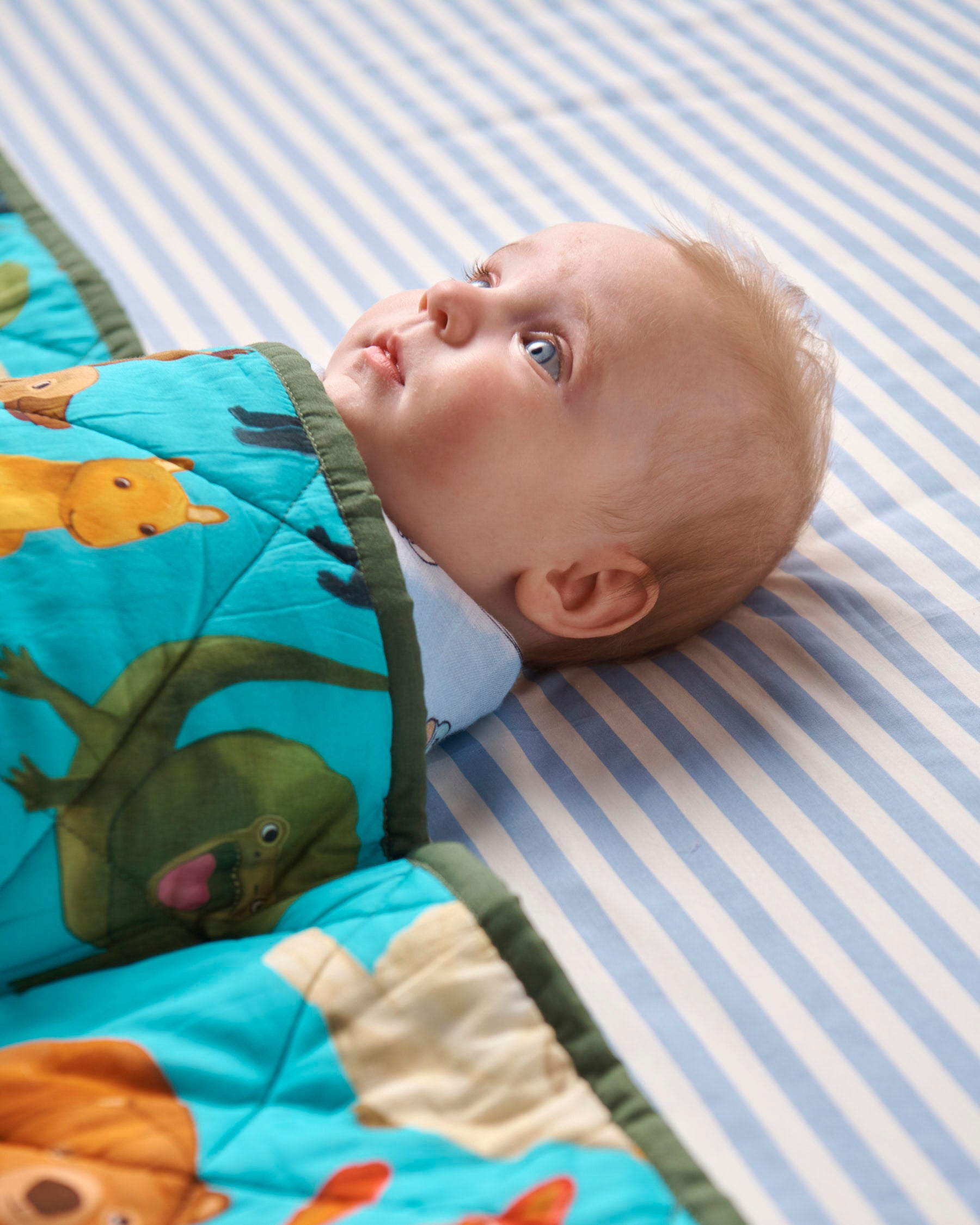 Cozy Home Among The Gum Trees Quilted Cot Bedspread - Soft Nursery Bedding for Baby Cribs & Toddler Beds, Perfect for Nursery Decor & Gift