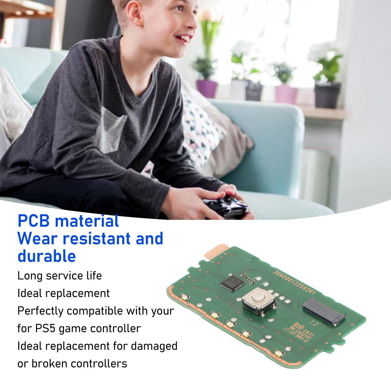 PS5 Controller Touchpad Circuit Board - BDM 010 Replacement Motherboard for PS5 Game Console (Small Size) | Perfect for DIY Repairs & Controller Modifications