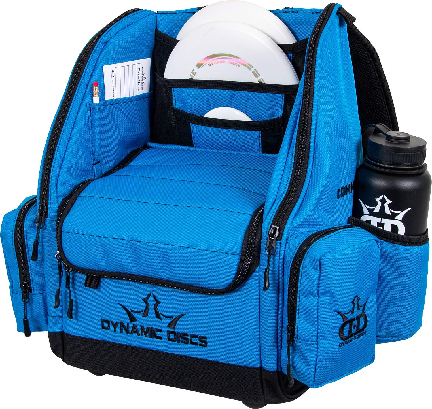 Dynamic Discs Commander Backpack - Premium 20 Disc Capacity Disc Golf Bag with 2 Deep Storage Pockets & Dual Water Bottle Holders | Durable Frisbee Golf Backpack for Tournaments, Practice & Outdoor Adventures