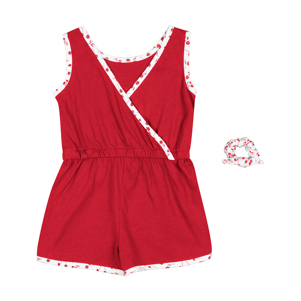 Nebraska Huskers Scoops Ahoy Romper for Toddler Girls - Soft & Comfortable Baby Outfit for Game Day, Playdates & Casual Wear