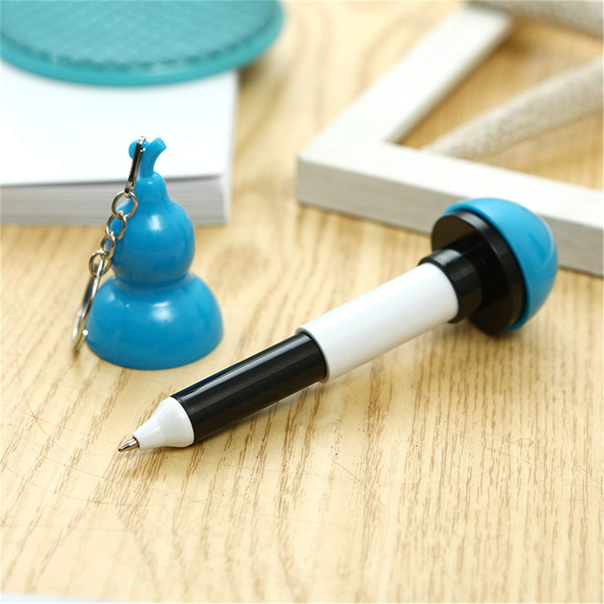 Vibrant Gourd-Shaped Cartoon Ballpoint Pens - Cute Creative Gel Pens for Office & School Supplies (5-Pack) - Perfect for Note-Taking, Journaling & Gift Giving
