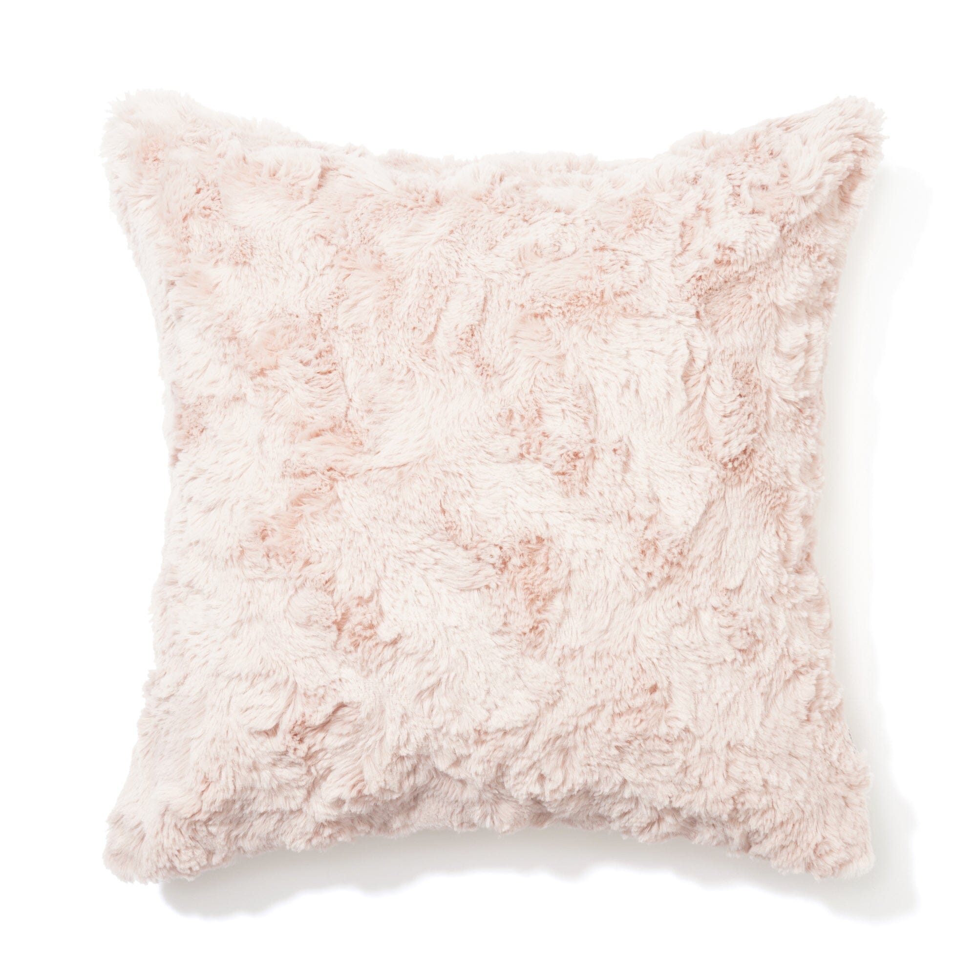 Soft Faux Fur Cushion Cover 18x18 Inches - Pink Plush Pillow Case for Sofa, Bed, Chair - Cozy Home Decor & Gift Idea