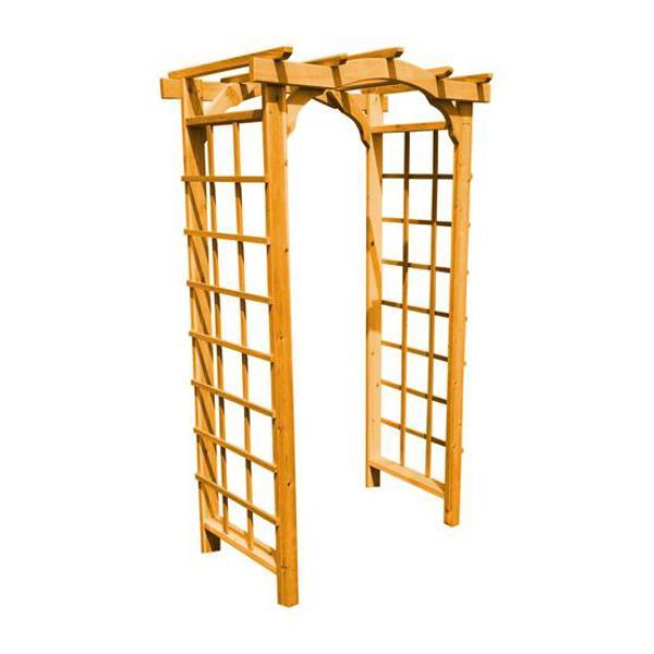 Western Red Cedar Madison Arbor - Premium Outdoor Garden Arch for Weddings, Events, and Backyard Decor - Natural Wood Pergola for Patio, Yard, and Landscape Design