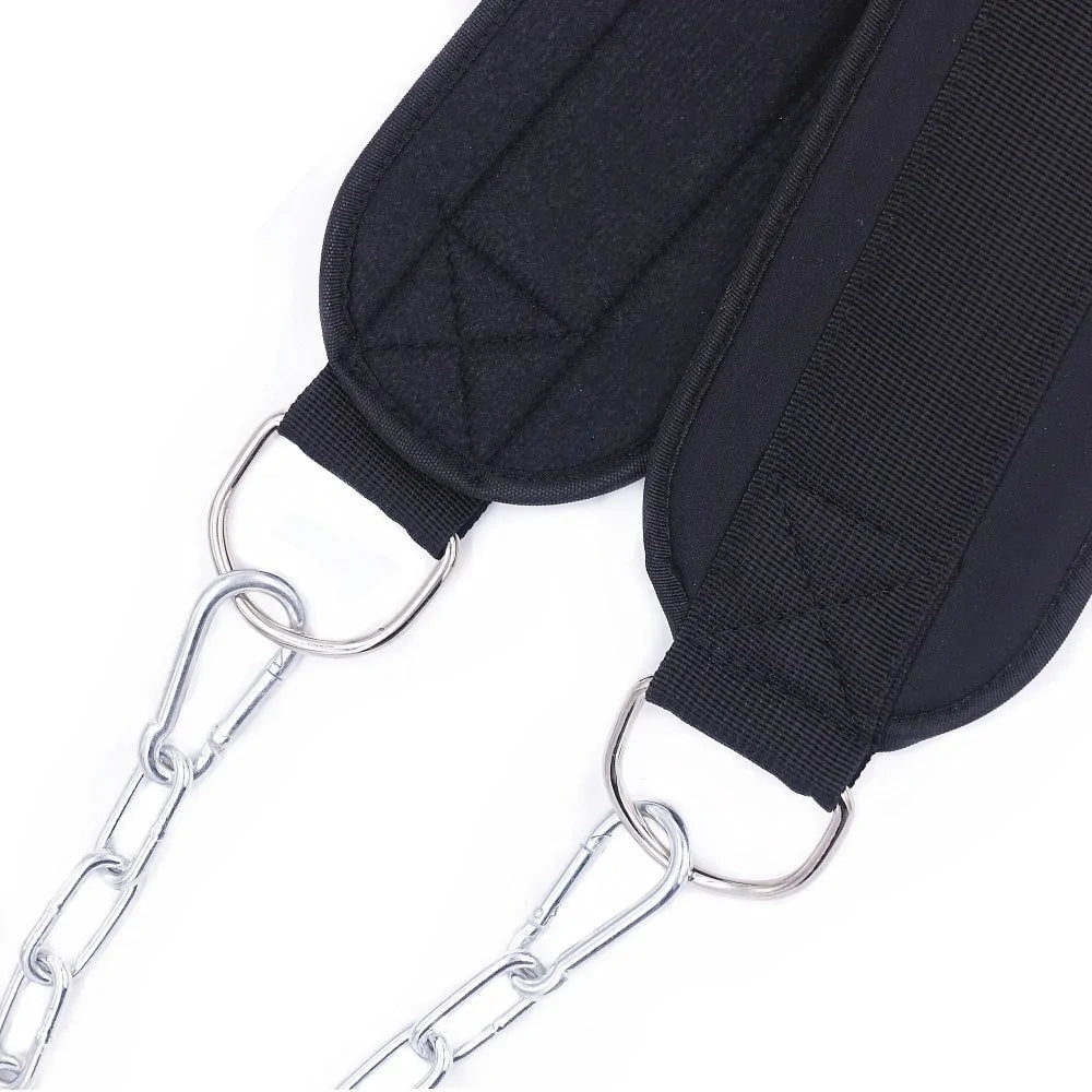 Premium Weight Lifting Belt with Chain - Heavy Duty Gym Belt for Powerlifting & Weight Training - Perfect for CrossFit, Bodybuilding & Strength Workouts