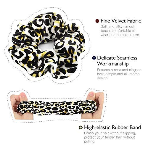 Velvet Fashion Hair Scrunchies 8-Piece Set - Soft & Stylish Hair Accessories for Women & Girls - Perfect for School, Work, Parties & Everyday Use