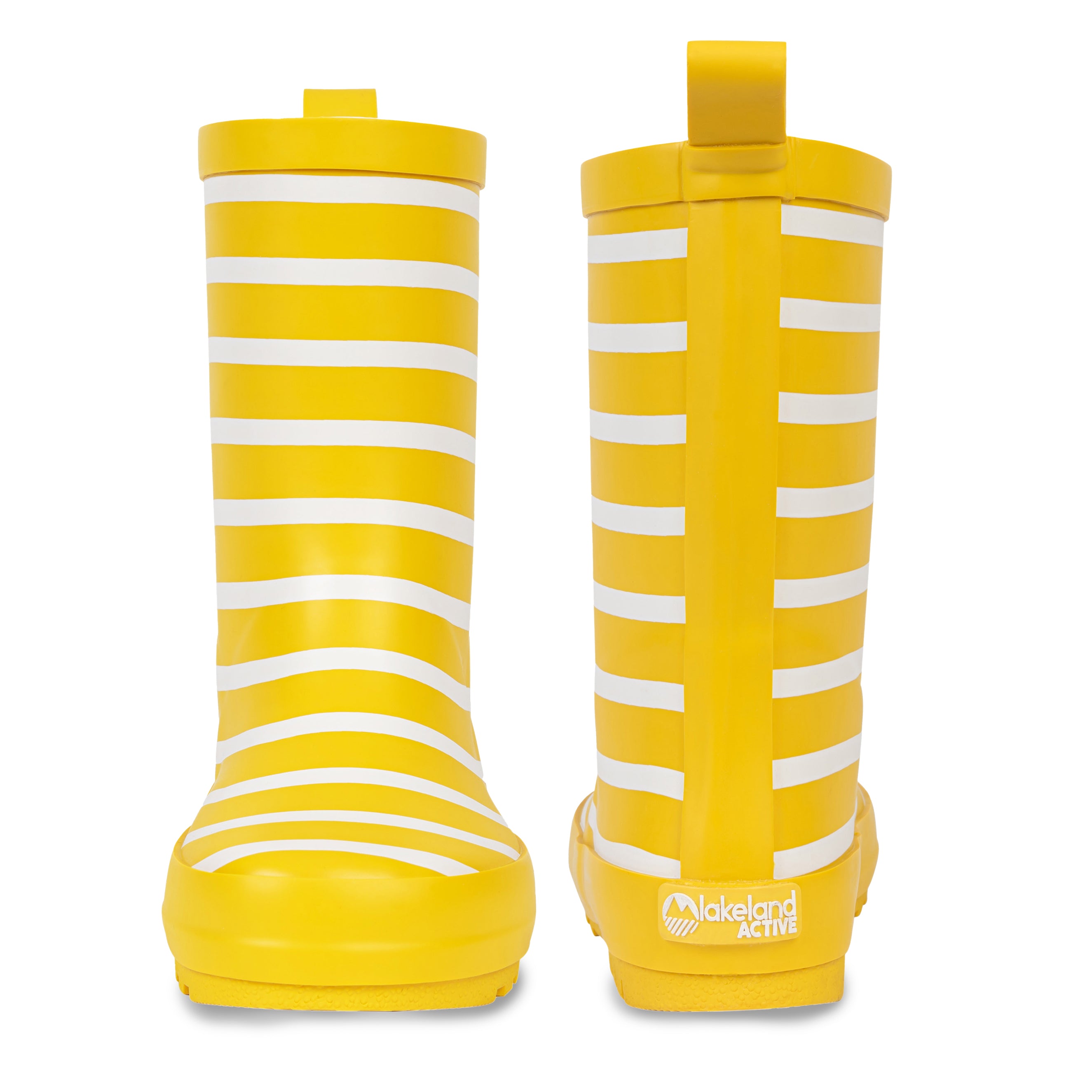 Kids' Waterproof Striped Rain Boots - Durable & Comfortable Wellington Boots for Outdoor Play, Puddle Jumping & Garden Adventures