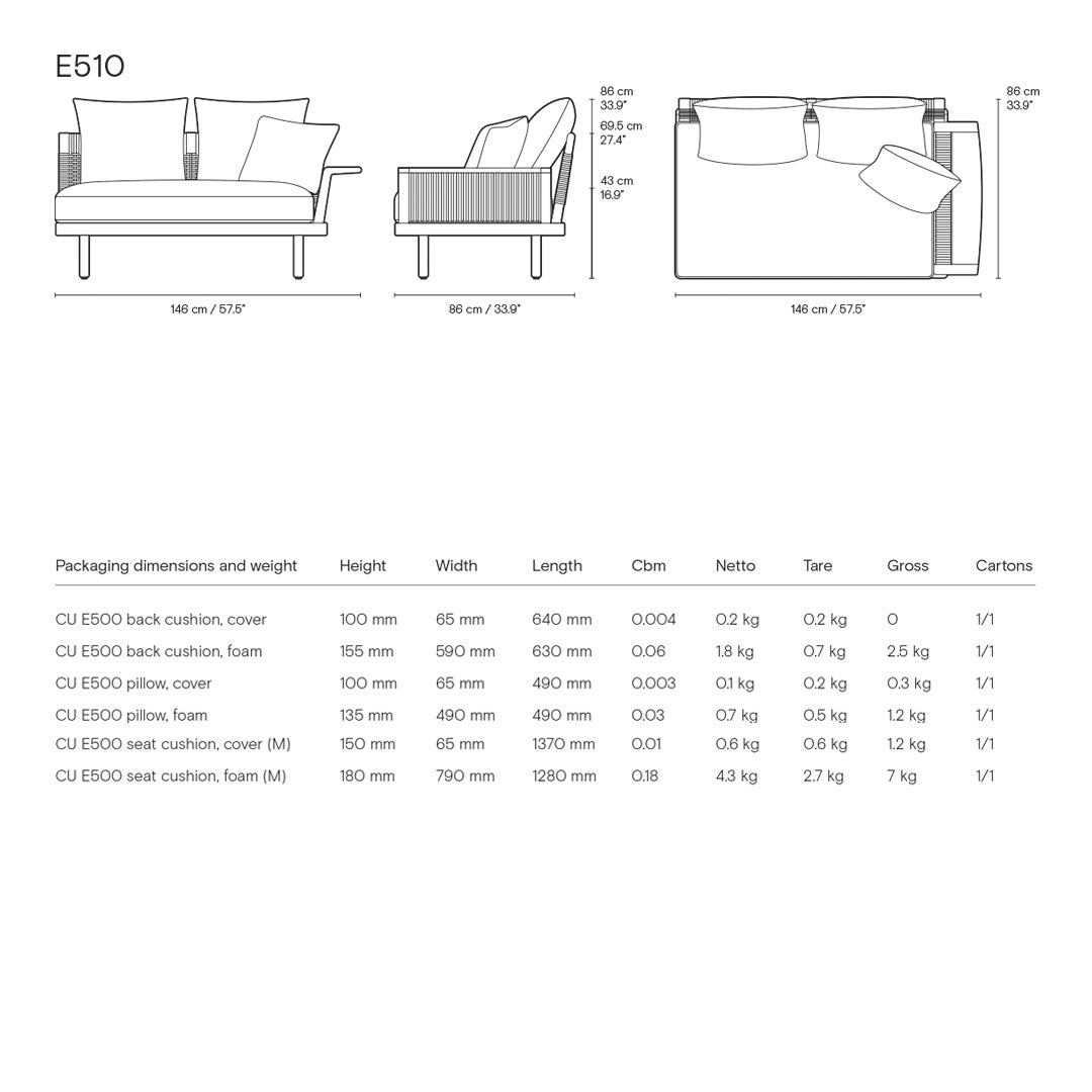 Outdoor Pre-Configured Sofa Set - 5 Piece Patio Furniture for Garden, Deck, or Backyard Relaxation