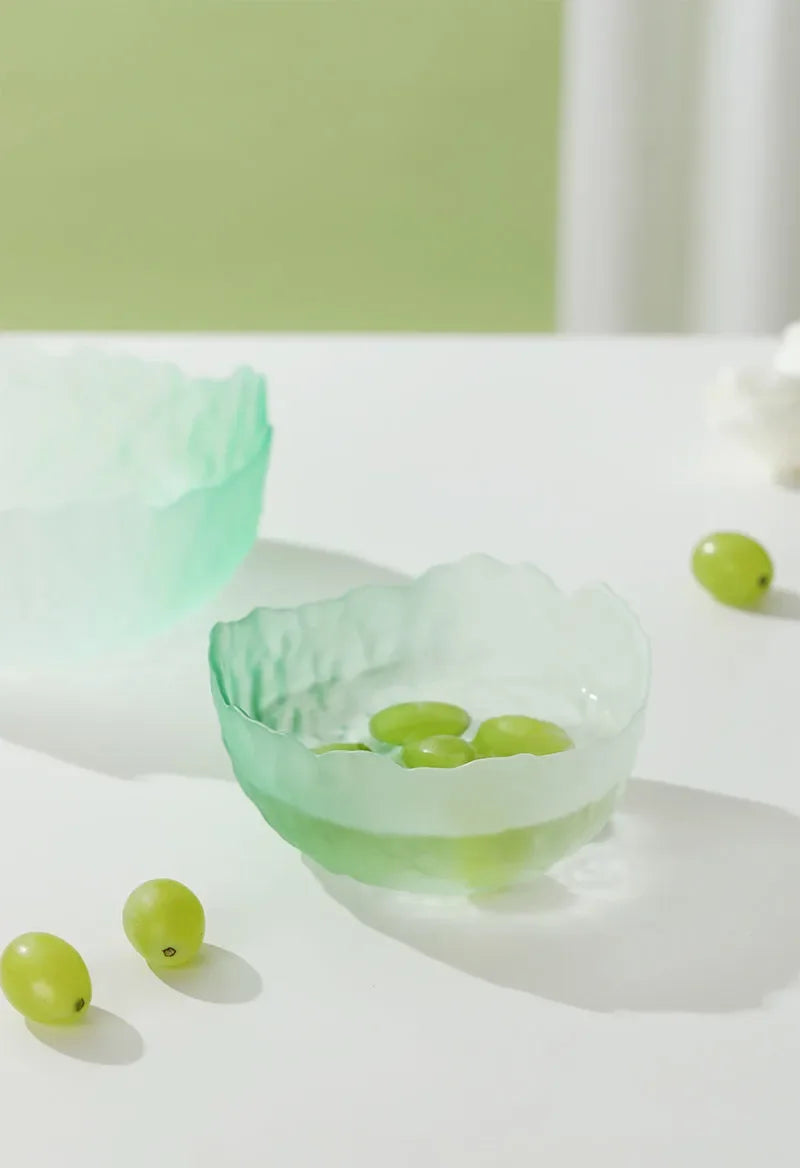 Lulu Frosted Glass Dessert Bowl Set - Elegant Serving Dishes for Ice Cream, Pudding & Fruit - Perfect for Parties, Dessert Bars & Home Entertaining
