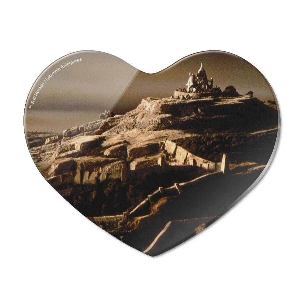 Labyrinth The Goblin City Heart Acrylic Fridge Magnet - Cute Refrigerator Decoration for Movie Fans & Fantasy Lovers - Perfect for Kitchens, Offices, Dorm Rooms & Gift Giving