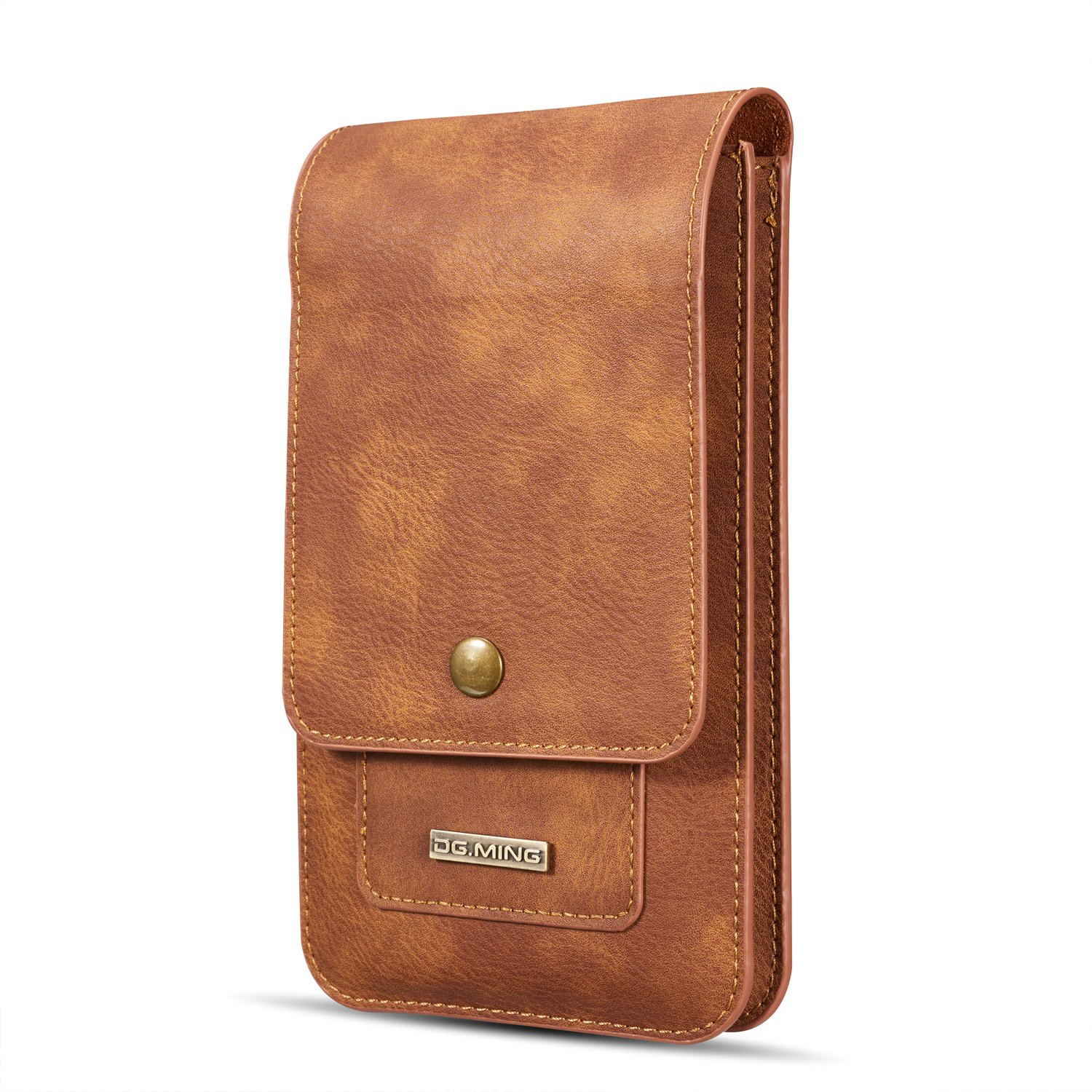 Waterproof PU Leather Phone Waist Pouch for Men & Women - Adjustable Belt Clip Holster Fits 5.5