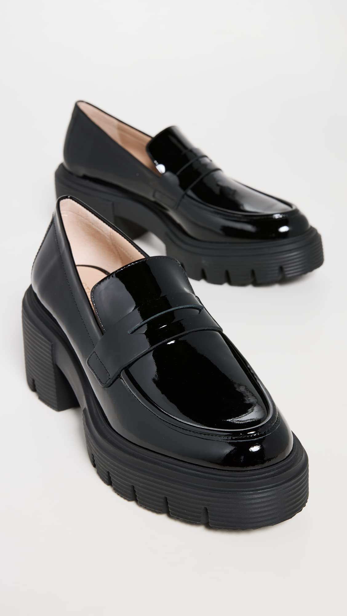 Stuart Weitzman Women's Soho Loafers - Comfortable Leather Slip-On Shoes for Women, Casual & Office Wear - Perfect for Work, Travel & Everyday Outfits