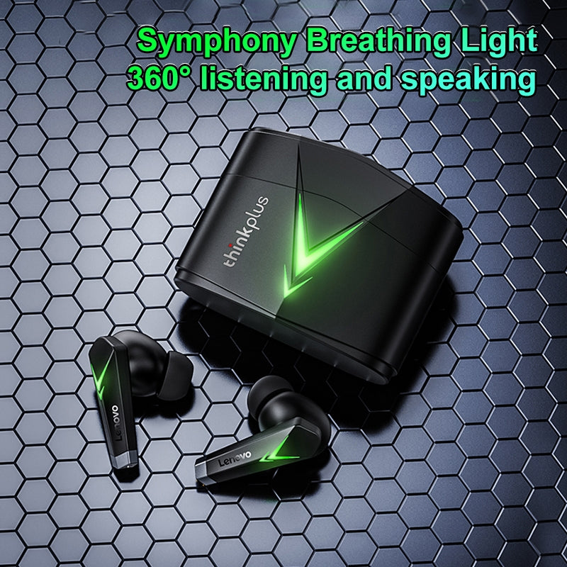Lenovo LP6 Gaming Earbuds - Wireless Bluetooth Earbuds with Noise Cancellation for Gaming, Workouts & Travel | High-Quality Sound for Gamers & Music Lovers