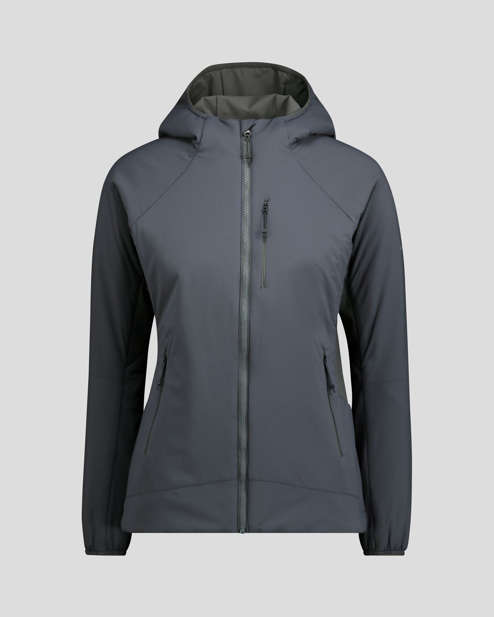 Women's Seeker PrimaLoft® Active Hooded Jacket - Lightweight Insulated Winter Coat for Outdoor Activities, Hiking & Running - Night Black