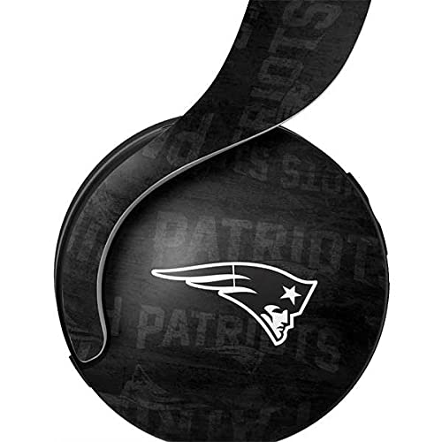 Official NFL New England Patriots Black & White Gaming Skin Decal for PS5 Pulse 3D Wireless Headset - Custom Protective Cover for Enhanced Gaming Experience