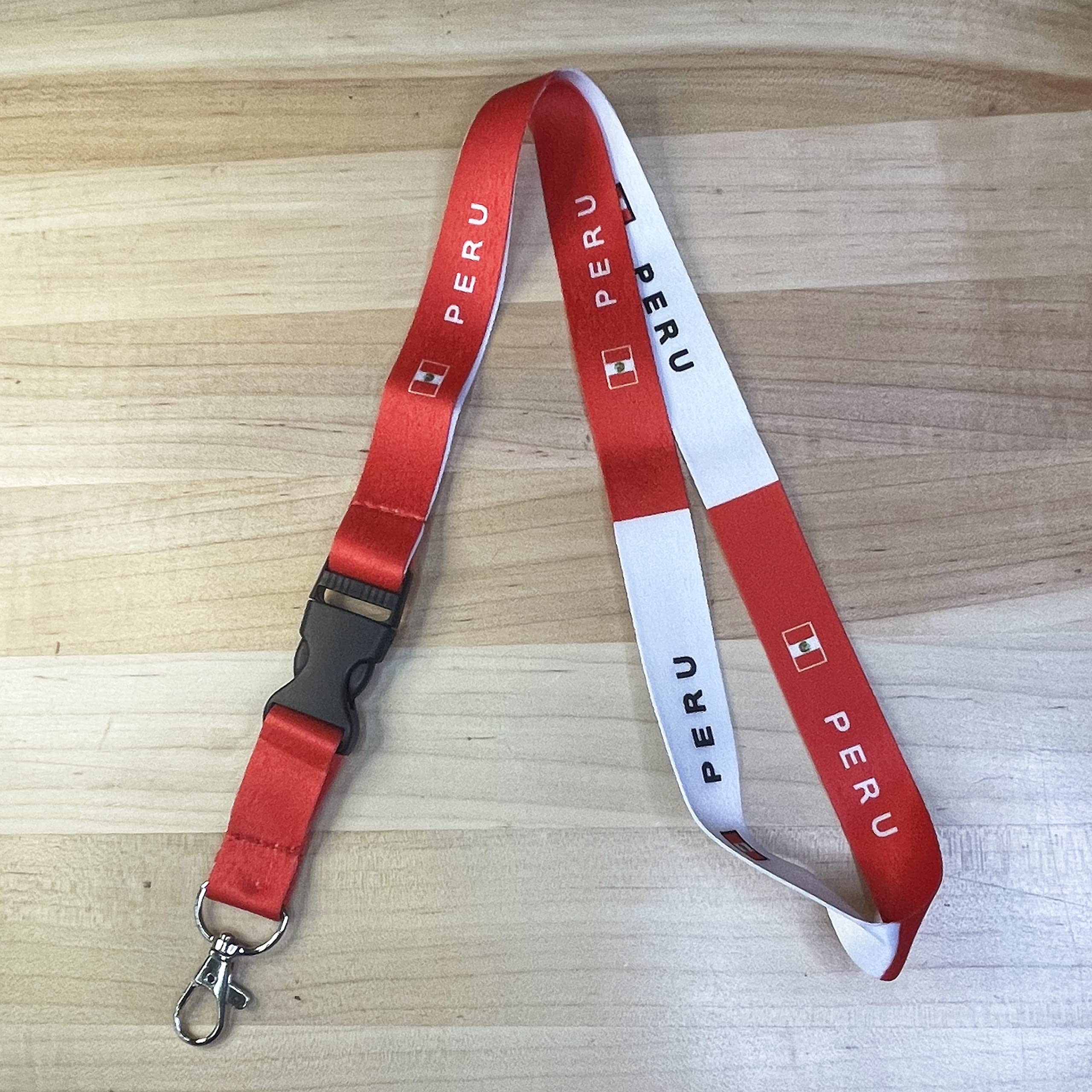 Peruvian Desert Cactus Lanyard - Detachable Breakaway Keychain for ID Badges, Car Keys & Souvenirs | Perfect for Travel, Office, and Event Accessories